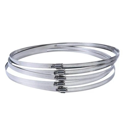 Wide Band Large Metal Hose Clamps